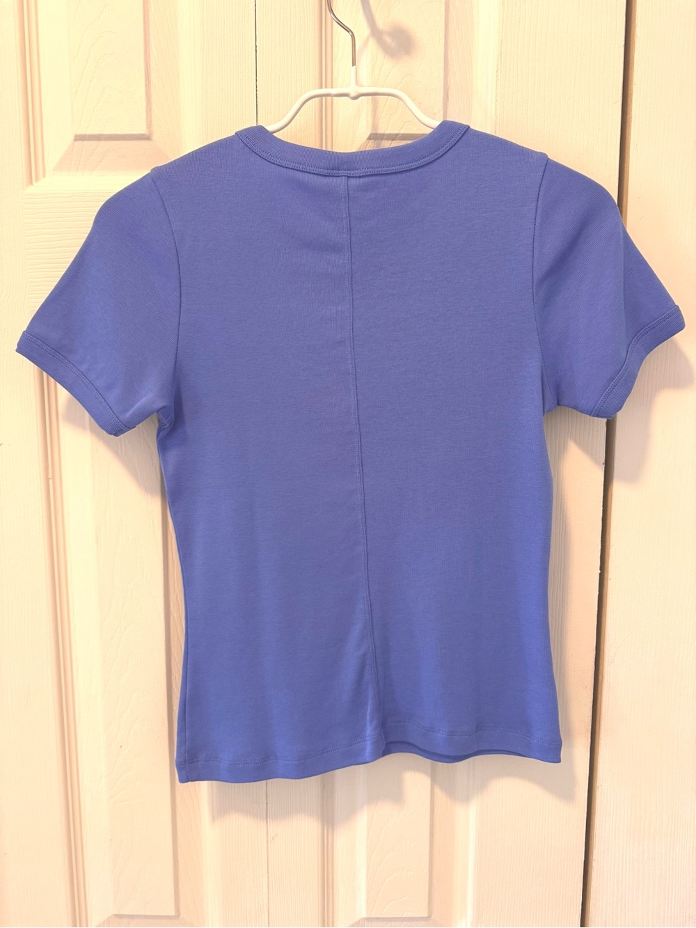 Core Crew Neck Short Sleeve Tee - Blue - FLORE FLORE - Picture 2 of 6